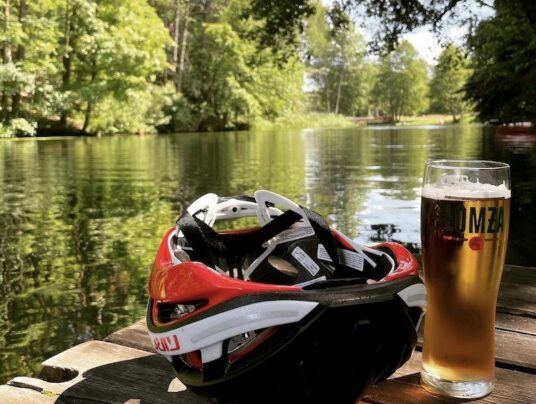 Cycling trips around the Suwałki Region, photo: gravel - bike - news from SIRVIS - Lake Serwy - Suwałki Region